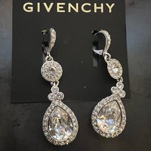 Givenchy double drop earring Crystal